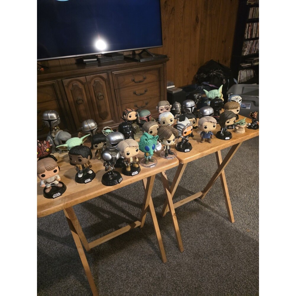 Star Wars/Mandalorian Funko Pop Lot (31) Grogu Luke Han Greedo Darth Vader Loose